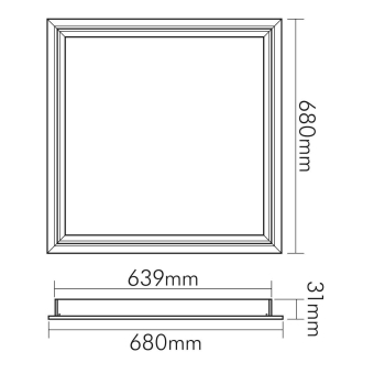 Nobile Einbaurahmen weiß für  1570962000 