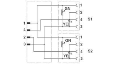 Phoenix   SAC-3P-M12Y/2X3,0-PUR/M12FR2LB 