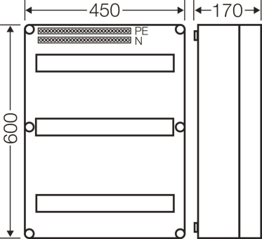 Hensel Mi-Automatengehäuse 54    Mi 1654 