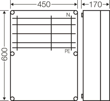 Hensel Mi-Sammelschienengehäuse  Mi 6658 