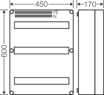 Hensel Mi-Automatengehäuse 54    Mi 1654 