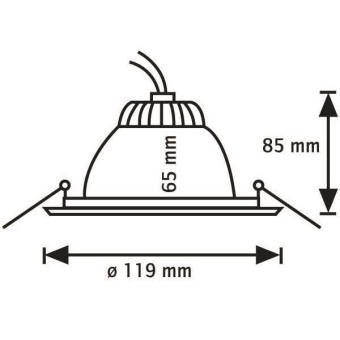 Rutec Druckguss Einbaustr.IP43     55909 