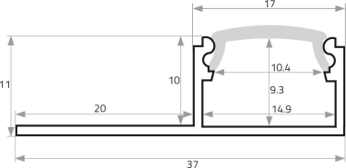 Rutec Alu-Fliesenprofil FP2        63015 