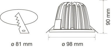 Rutec CALA -10W IP43 36° 250mA     46101 
