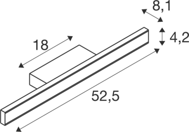 SLV ONE LINEAR 50 Wandaufbau-    1008084 