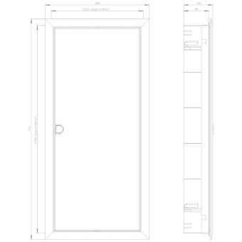 Siemens 8GB50481KM Simbox XL UP 4-reihig 