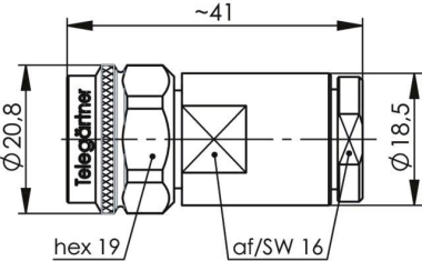TEGA N-Kabelstecker 50Ohm    J01020A0149 