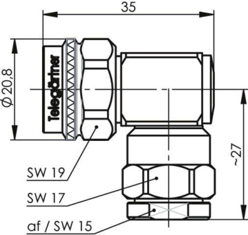 TG N-Kabelwinkelstecker      J01020C0161 