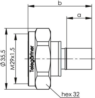 TG 7-16 Kabelstecker Cr/Cr   J01120B0090 