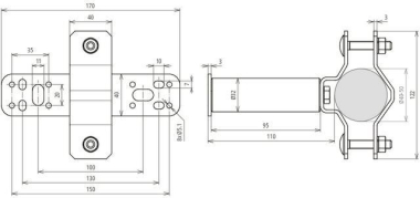 Dehn 105348 WB     WB D40.50 SE WA95 V2A 