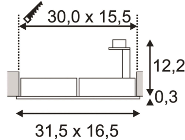 SLV NEW TRIA ES111 SQUARE Einbau- 113841 