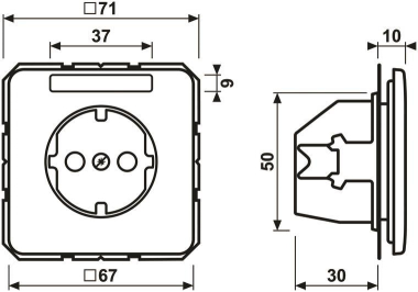 JG SCHUKO Steckdose         CD1520NASW 