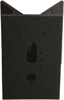 ALBE Eckbock eckig Alu schwarz    661006 