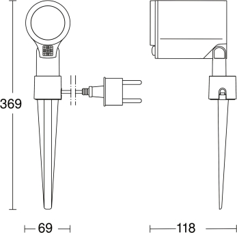 STEIN Sensorl Spot Garden Connect 058685 