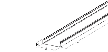 NIED GFK-Kabelrinne,           KP 50.100 