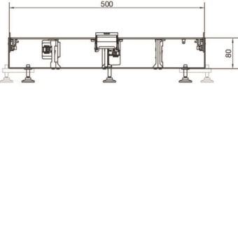 Hager Unterteil BKGD 500x80 m BKGD500801 