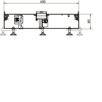Hager Unterteil BKGD 400x80 m BKGD400801 