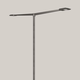 BEGA E-Aufsatzleuchte silber    77736AK3 