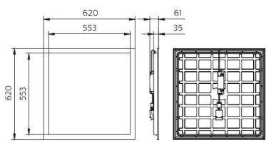 PHIL CoreLine LED-Panel RC133V G6 M625 