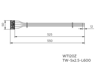 Philips WT120Z TW-5x2.5-L600 nA 75516199 