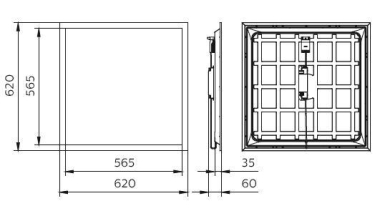 PHIL Ledinaire LED-Panel RC066B M625 