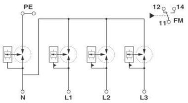 Phoenix      FLT-MB-T1-264/12.5-3+1-UT-R 