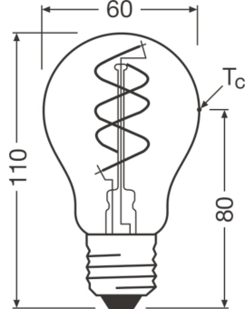 Osram Vintage 1906 LED 8W 922 Clear 