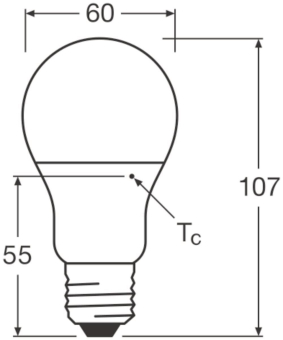LEDV LED Bulb 4,9-40W/840 470lm 