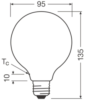 LEDV LED Globe 11-100W/827 1521lm 