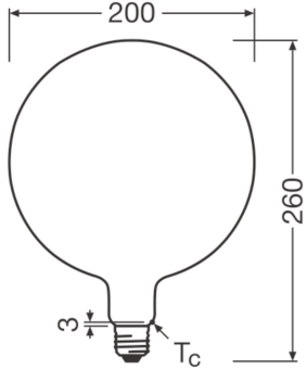 Osram Vintage 1906 LED 7.3W 827 Frosted 