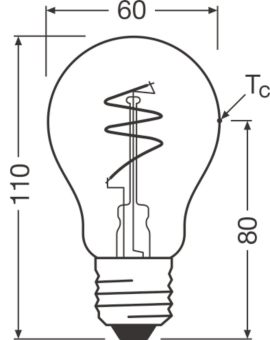 Osram Vintage 1906 LED 4.6W 922 Clear 