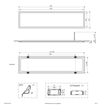 EVN LED Einbaupanel -       BPDU12410125 