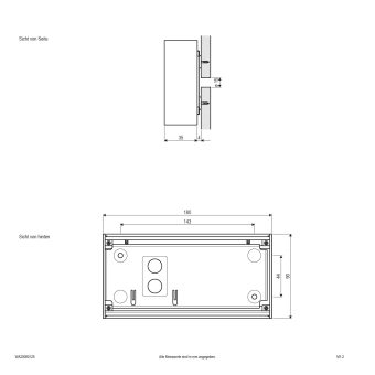 EVN LED Wandanbau -2-flmg.    WA20080125 