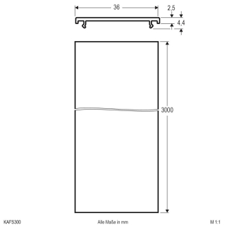 EVN Kunststoff-Abdeckung -opal   KAFS300 