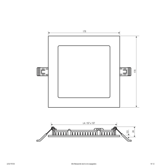 EVN LED Einbaupanel-           LDQ170125 