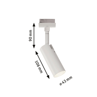 Paulmann URail Spot Tubo 1x5W Weiß 95507 