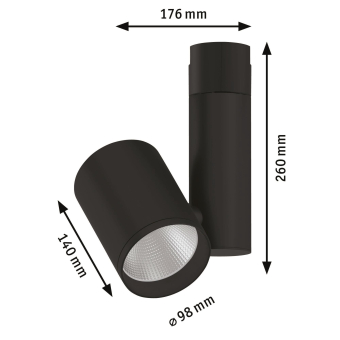 Paulmann URail Spot Zeuz 1x33W 15° 95535 
