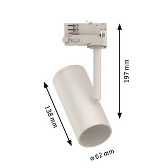 Paulmann ProRail3 Spot Apol max50W 95407 