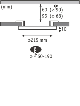 Paulmann EB Panel Veluna VariFit   95387 