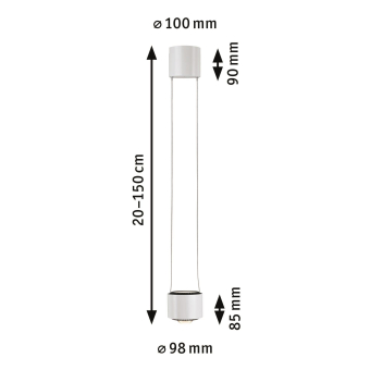 Paulmann URail Pendel Aldan 1x13W  94971 