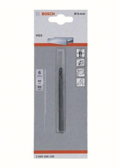 Bosch Fräsbohrer HSS 6mm 85mm 2609200199 