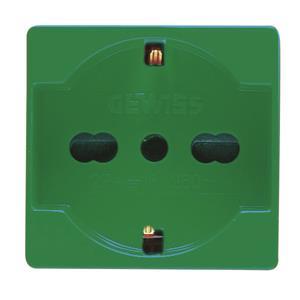 GEWISS Steckdose It./D.St. grün  GW20282 