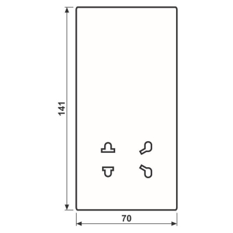 Jung Zentralplatte            SOAL7522PL 