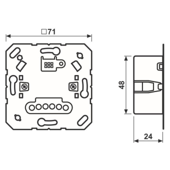 Jung LED Universal Tastdimmer     1711DE 