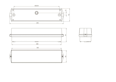 RP RZ-Leuchte Wand EB + SC/3h  KWIW413SC 
