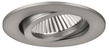 BRUM Einbaustrahler rund 6W nickel  BB03 