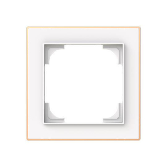 BJ Rahmen 1-fach m.Dekorring   1721-441M 