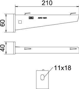 OBO AW G 15 31 FT Wand-u.Stielausleger 