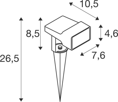 SLV SYNA WIDE SP 2200K IP65 150° 1008478 
