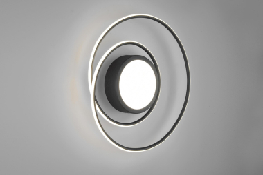 TRIO Deckenleuch. YAVA Schwarz 672310232 